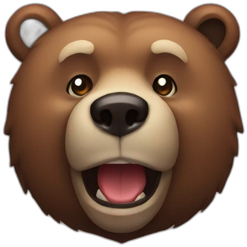 Deep bear emoji