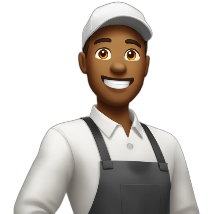 A KFC EMPLOYEE FLIPING BURGERS emoji
