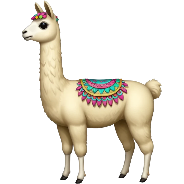 full body llama  emoji