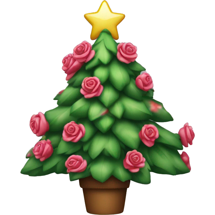 Rosa Weihnachtsbaum emoji