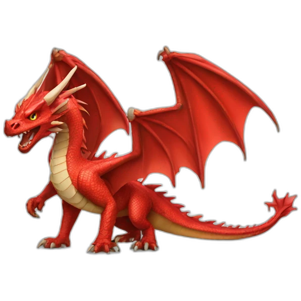Red Dragon Full Body emoji