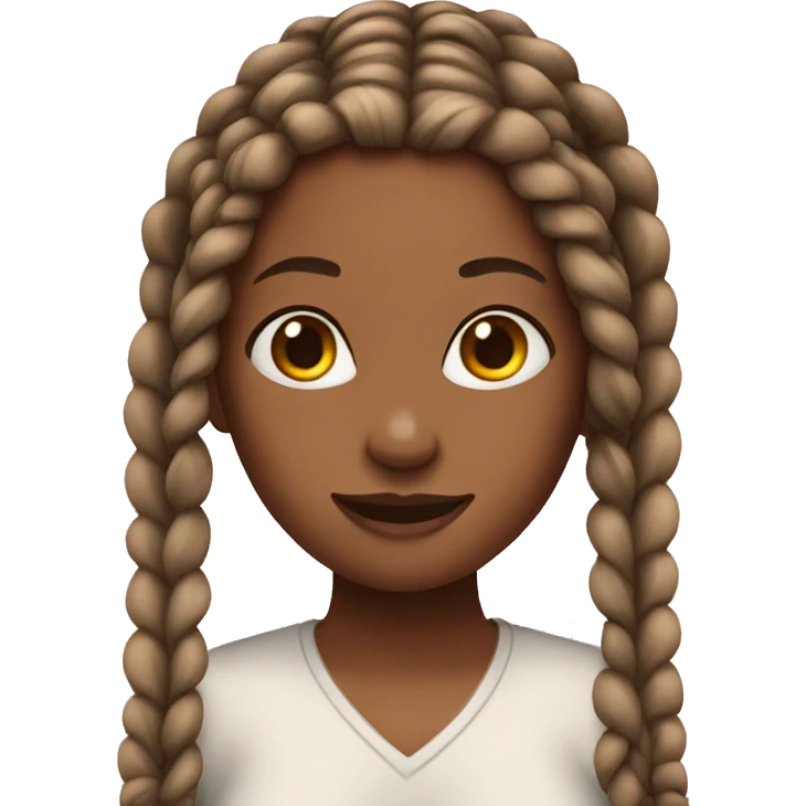 Girl with braids emoji