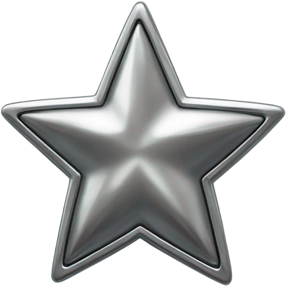 metal star badge emoji