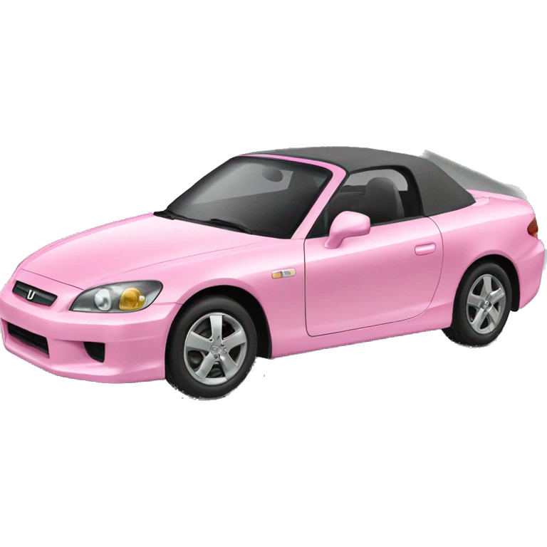 Pink Honda car  emoji