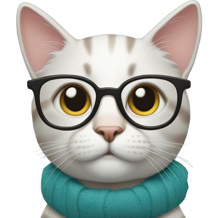 Cat with glasses emoji