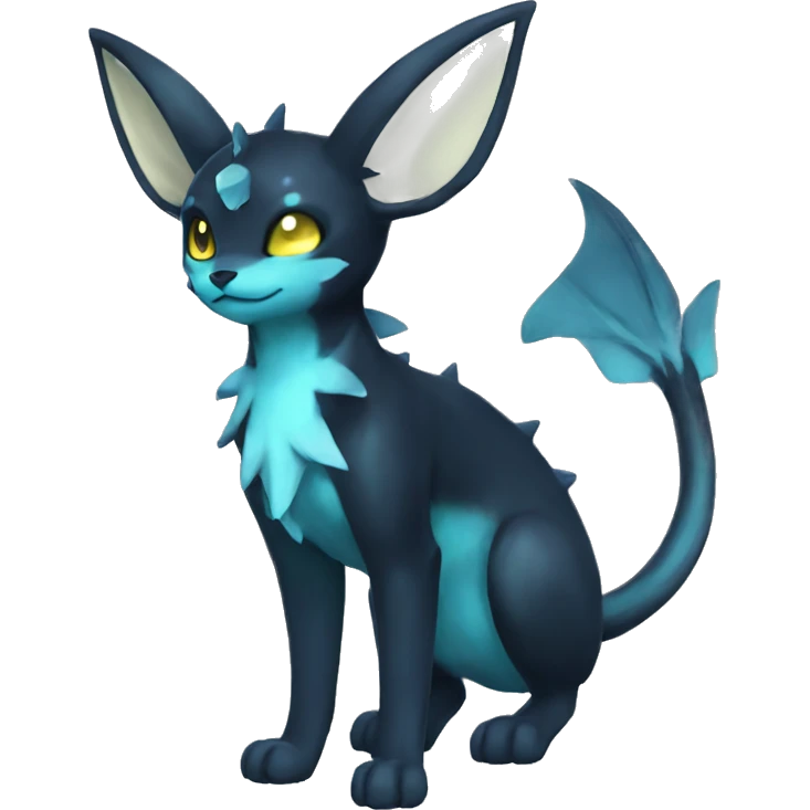 Umbreon-Vaporeon full body emoji