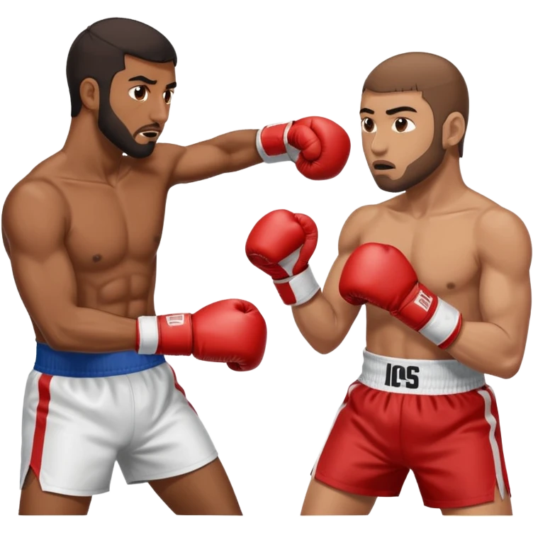 brown muslim man hitting white english man emoji
