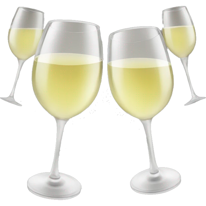 White Wine glasses cheers  emoji