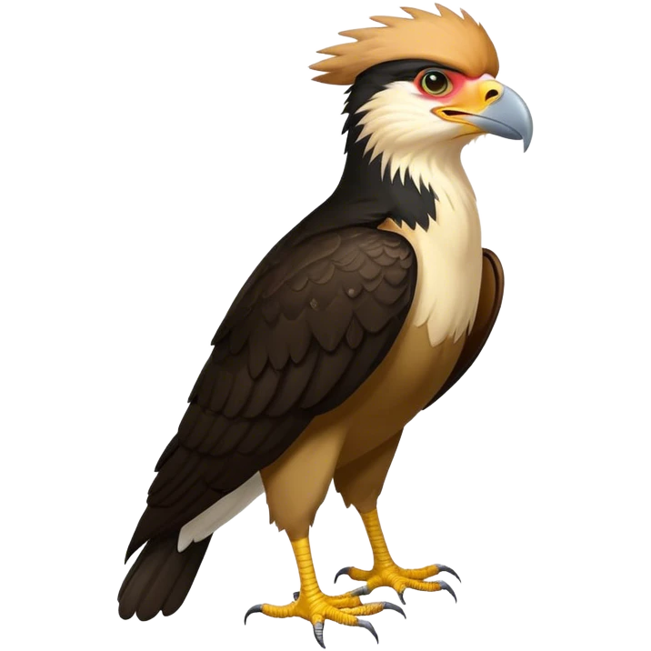 Crested caracara emoji