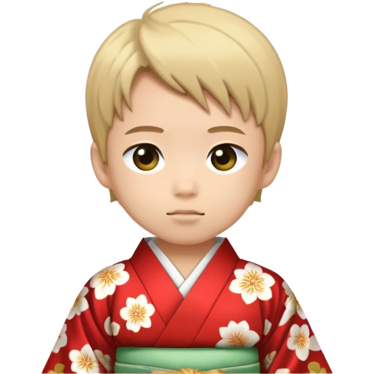 japanese boy in traditional kimono emoji