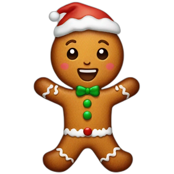 ginger bread christmas emoji