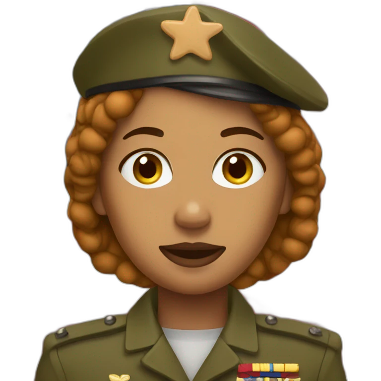 gingerbread women military uniform emoji