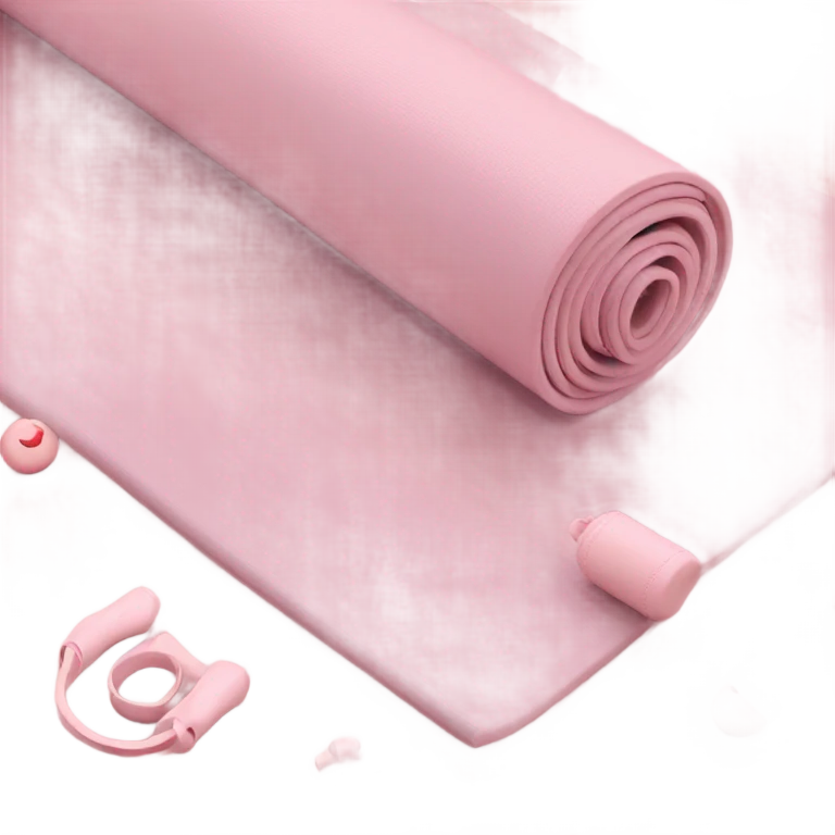 pastel pink yoga emoji