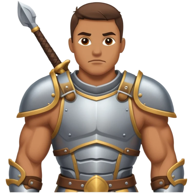 Warrior waiting for five o’clock on a Friday  emoji