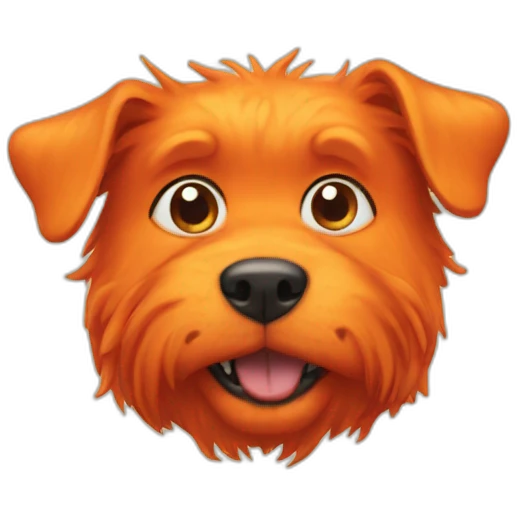 orange monster dog  emoji