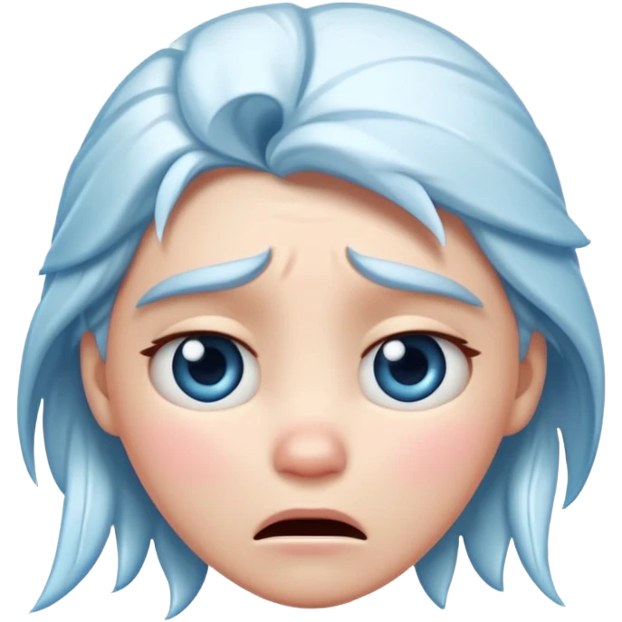  frozen distraught iOS emoji emoji