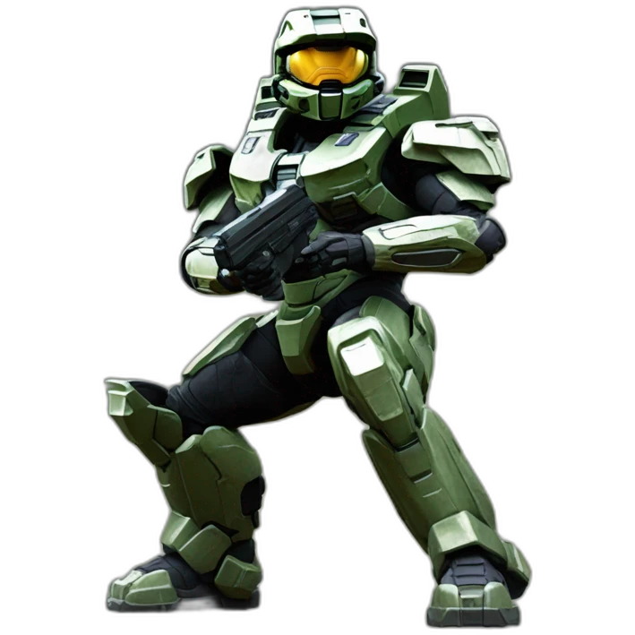 halo 2 master chief dual wield pose emoji