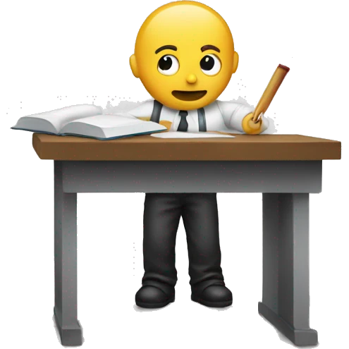 person executing a study  emoji
