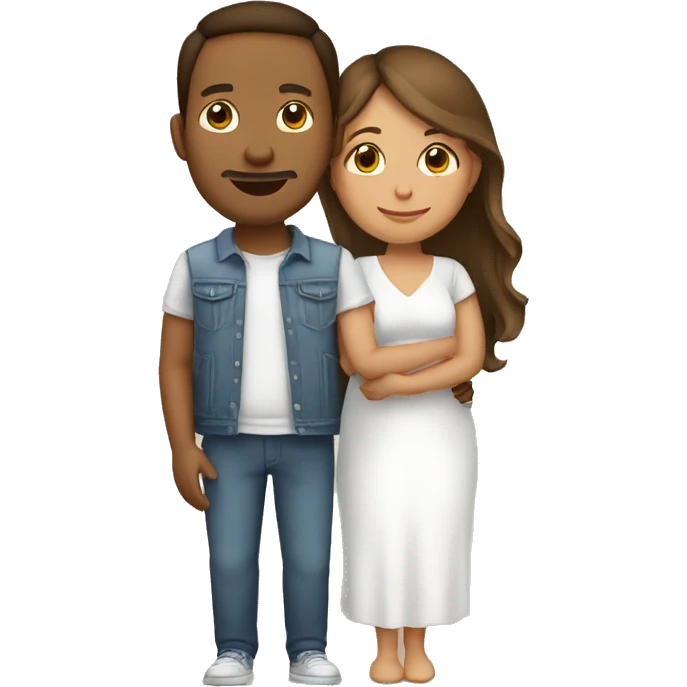pareja embarazada personas blancas emoji