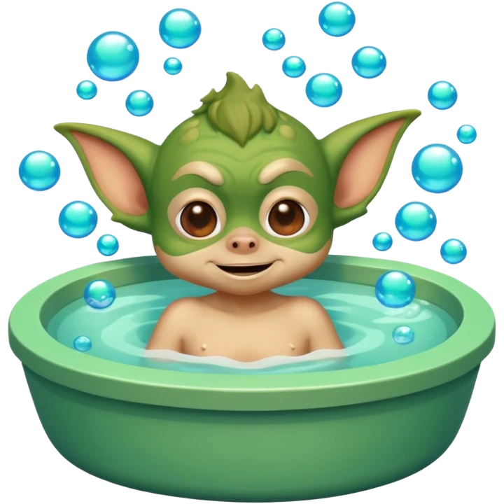 Gremlin at the spa emoji