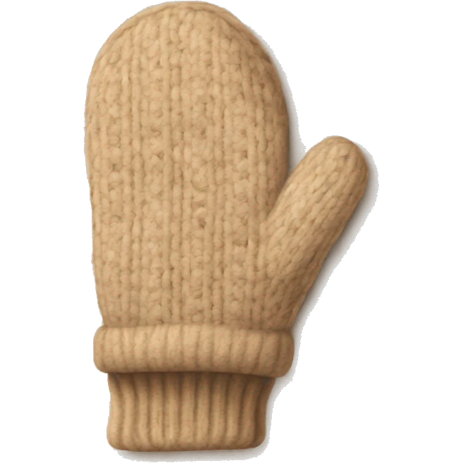 Beige mittens emoji
