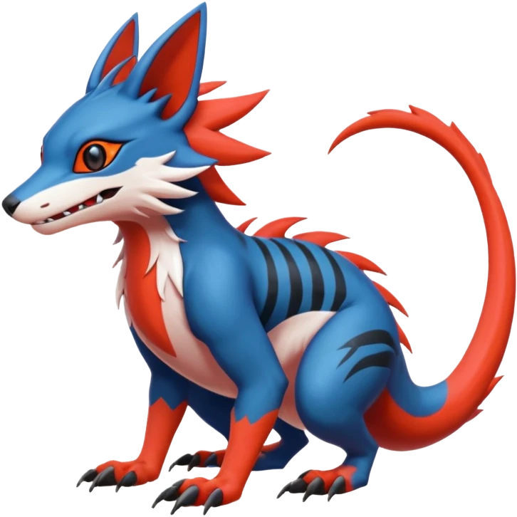  exotic tropical cyber-Sleuth-Vernid-Sergal-Litten-Linoone-Noibat-Fakémon-Pokémon-Vernid-creature emoji