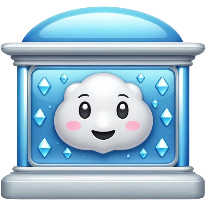 glitter white bank emoji