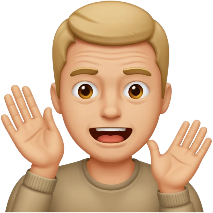 A guy slapping himself emoji