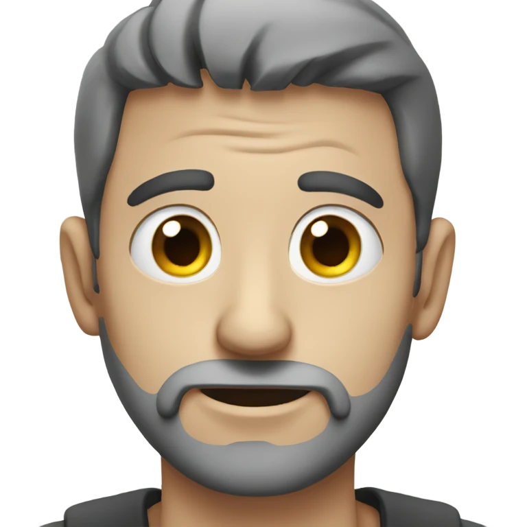 guy with three lazy eyes emoji