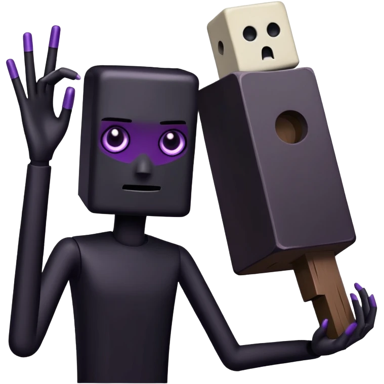 Minecraft Enderman emoji