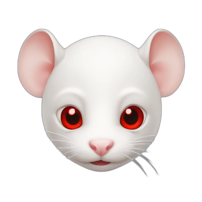 Albino rat red eyes ninja  emoji