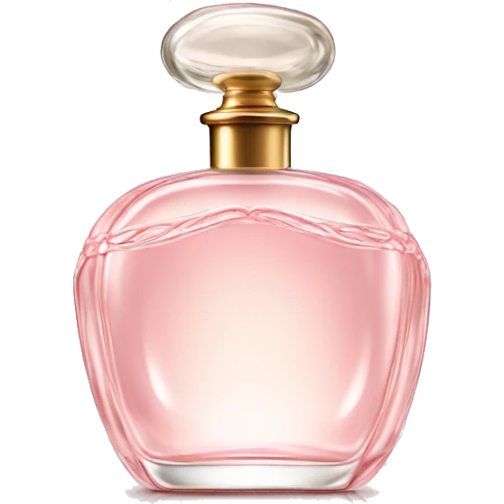 Delicate vintage light pink perfume bottle emoji