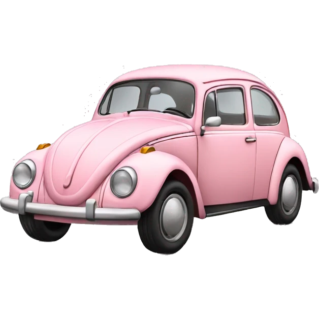 light pink old volkswagen car emoji