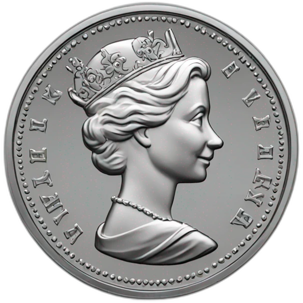 6 pence coin emoji