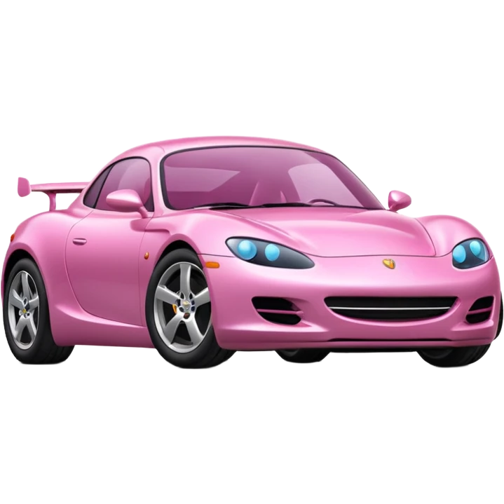 pink modern car emoji
