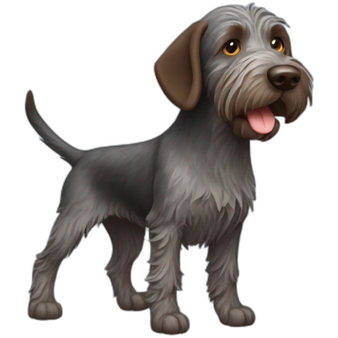 German Wirehaired Pointer dog emoji