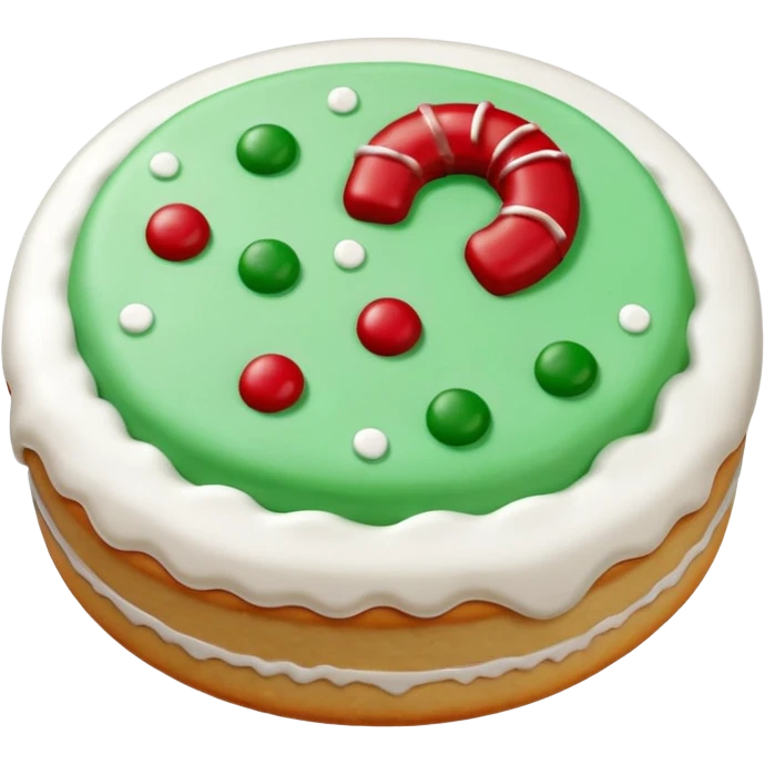 christmas biscuit and cookie round emoji