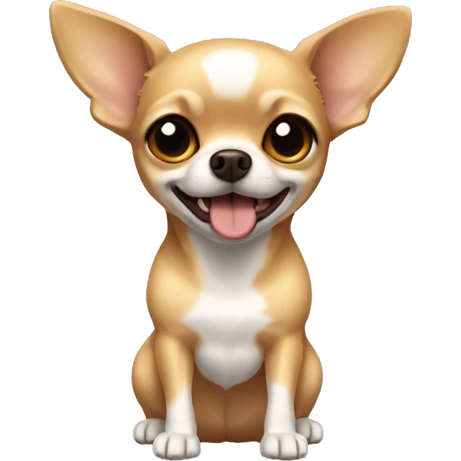 Golden chihuahua short hair brown eyes emoji
