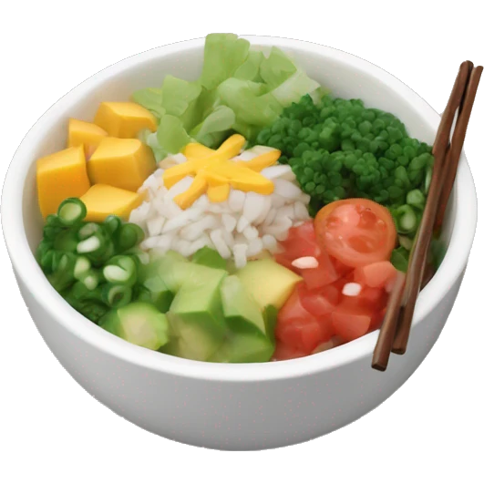 Poke bowl emoji