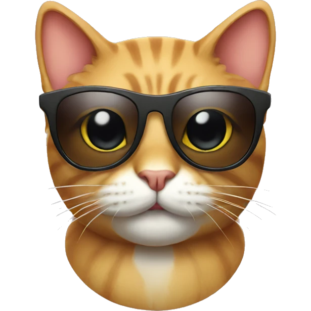 Cat wearing a sunglasses  emoji