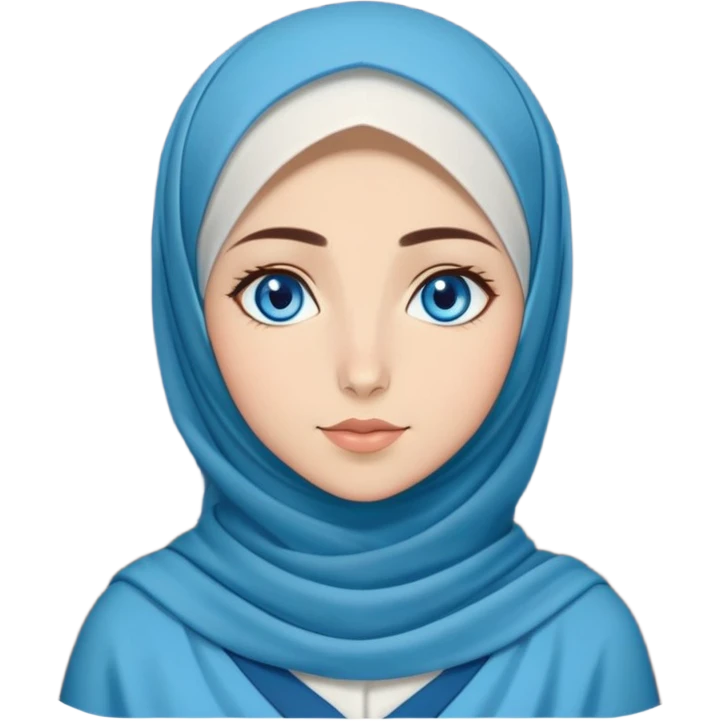 Turkish beautiful finish Konya girl blue eyes with full moon hijab dress and watching the moonlight sky on the ground  emoji