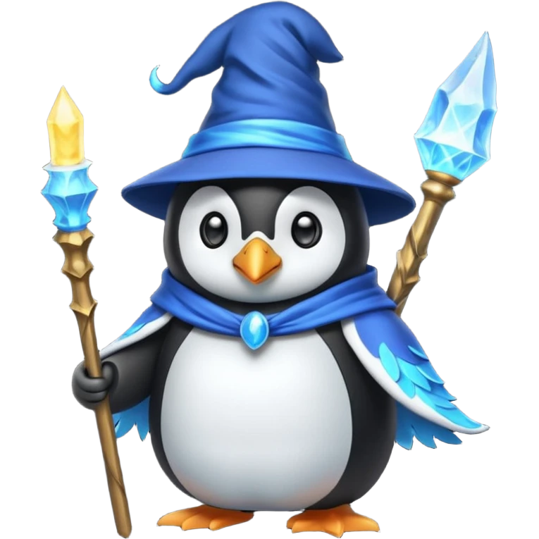 Penguin Wizard emoji