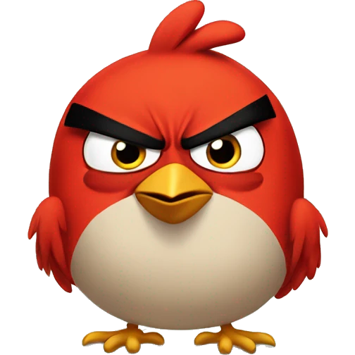Angry bird emoji