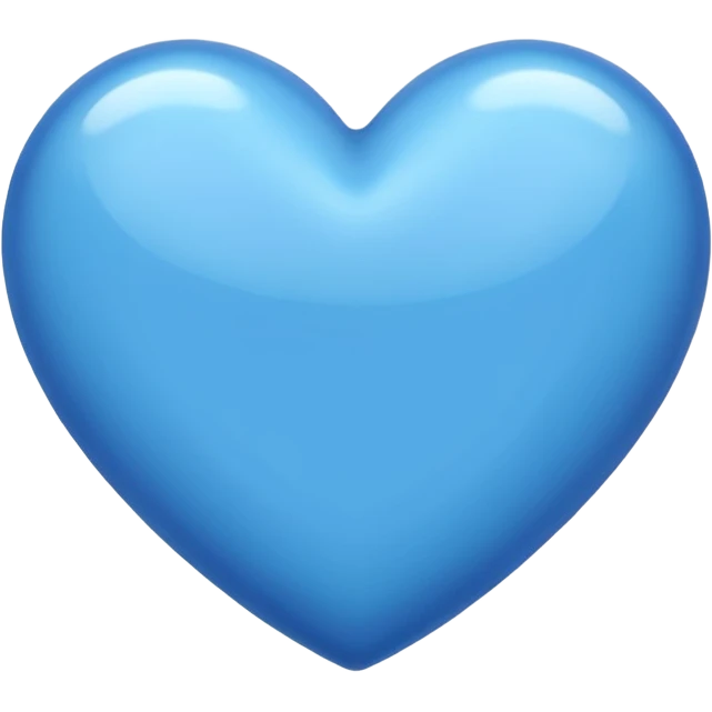 Coração azul emoji