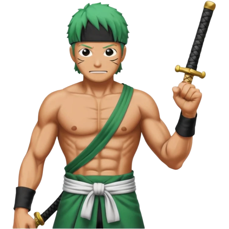 one piece zoro in land of wano emoji
