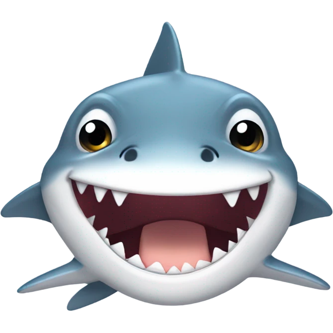 Cute shark emoji