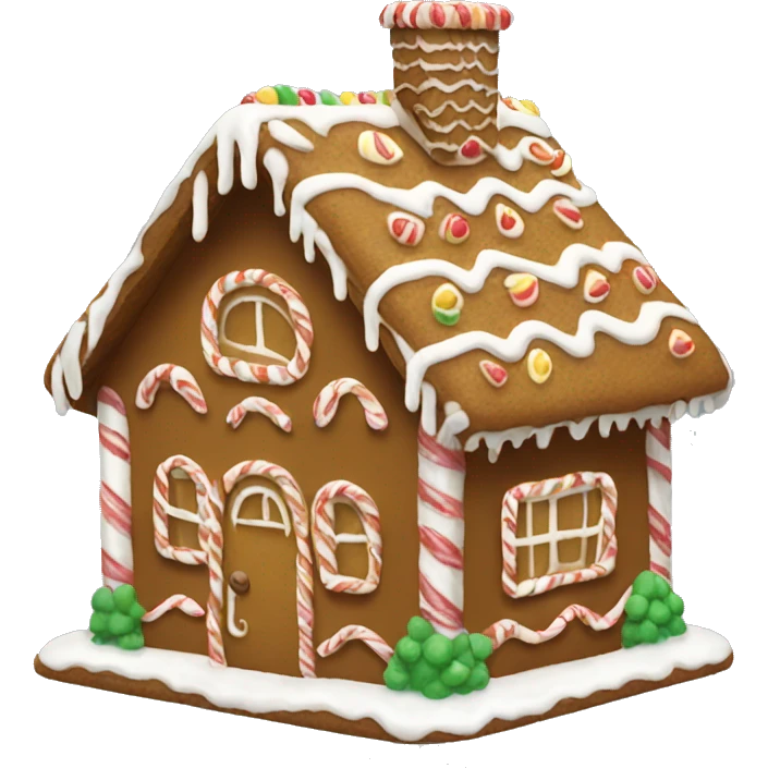 Gingerbread house emoji