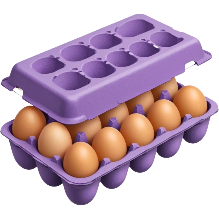 purple big egg carton emoji