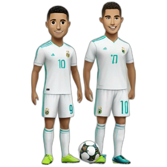ronaldo with rael madrid emoji