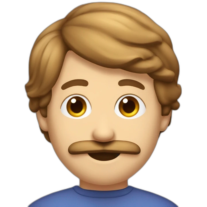 una persona de sexo masculino pelo LISO castaño leyendo libros muy real SIN BIGOTES Y BLANCO emoji